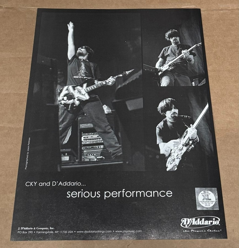 D'Addario Strings - CKY -  2003 Print Advertisement