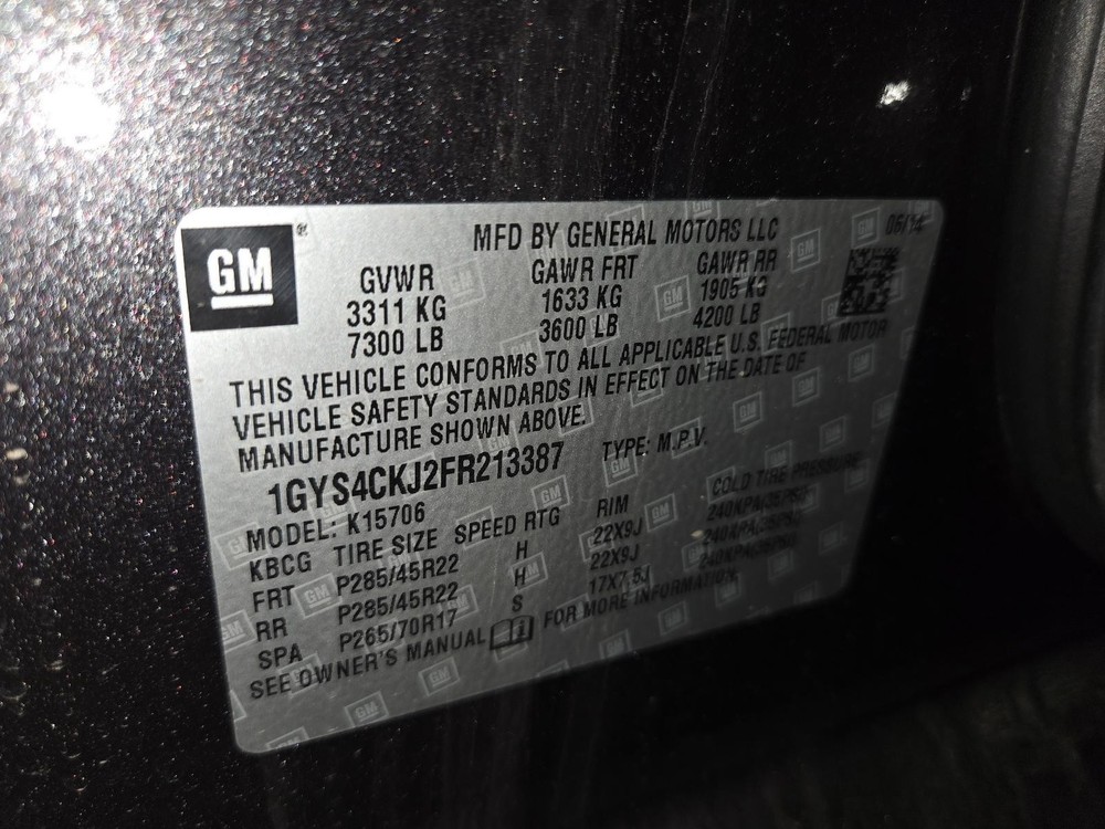 Used Blind Spot Detection System Warning Control Module fits: 2015 Cadillac Esca