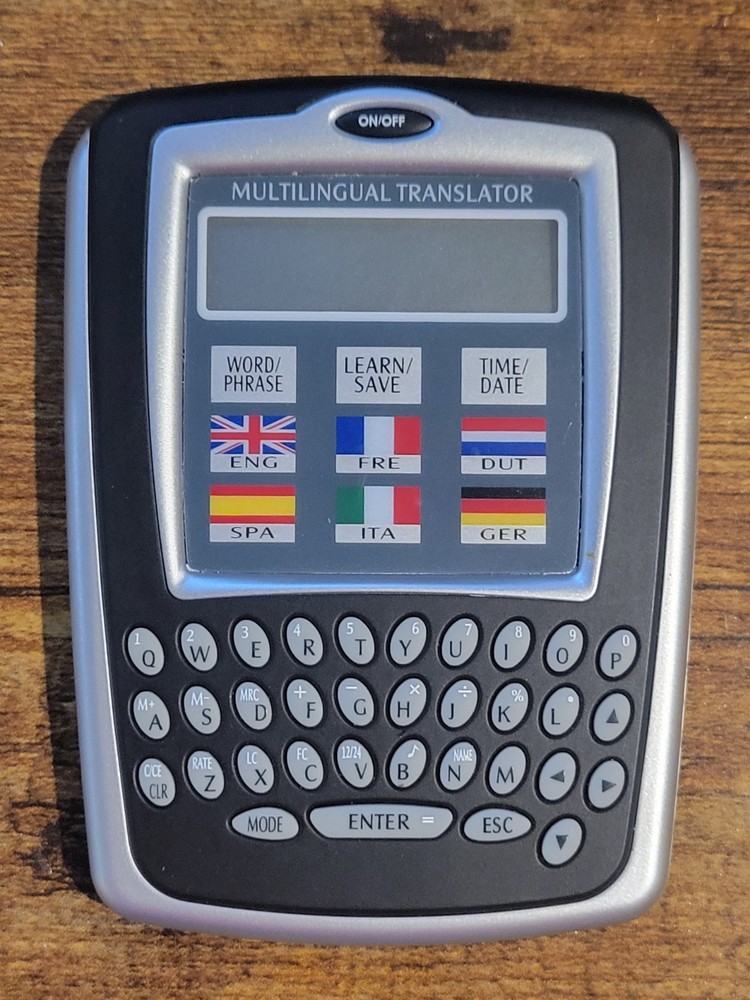 Lingo 6 Multilingual Translator Handheld Electronic Travel Unit .