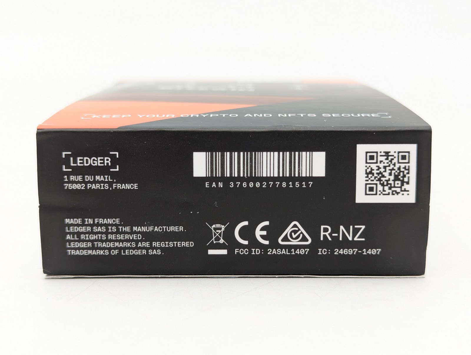 Ledger Nano X Cryptocurrency Hardware Wallet Onyx Black *PERSONALIZED*