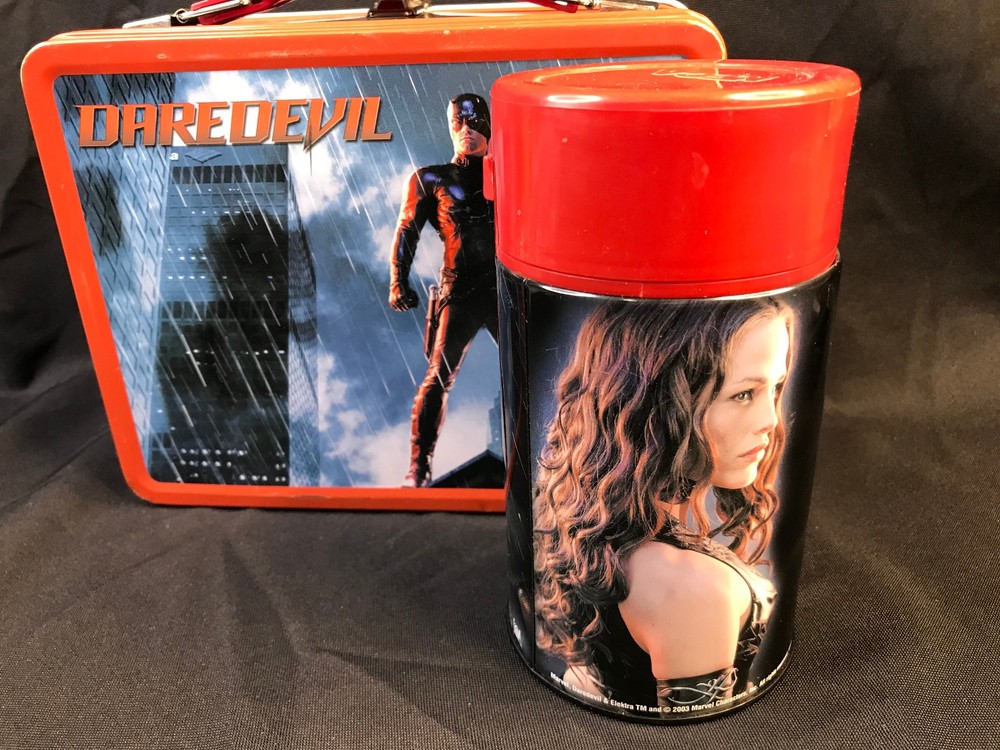 Neca 2003 Marvel Daredevil Metal Lunch Box & Thermos