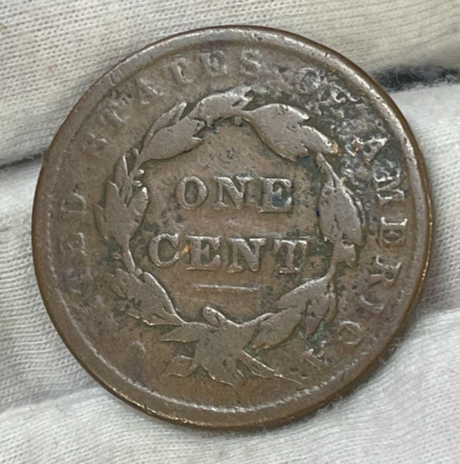 1837 US One Large Cent Coin