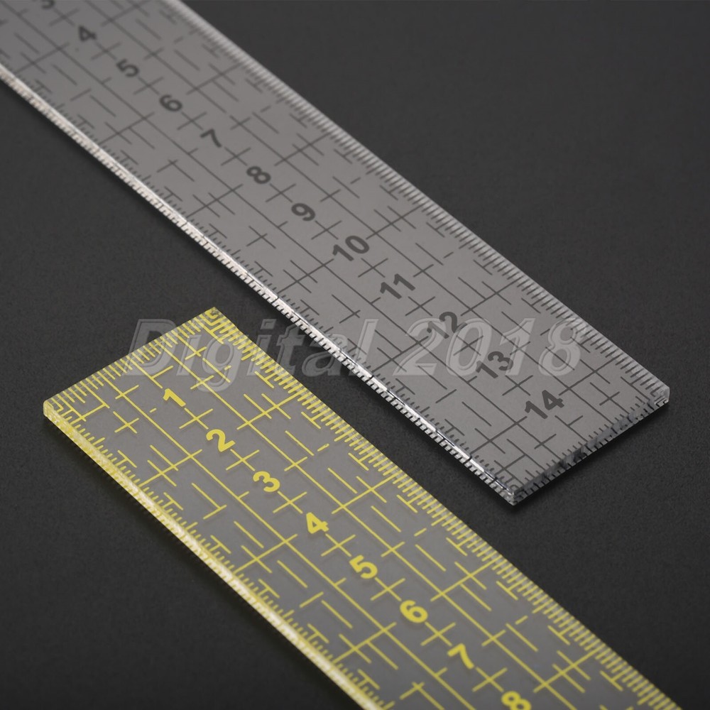 Black/Yellow DIY Sewing Patchwork Tool Patchwork Ruler Acrylic Seam Sewing Foot