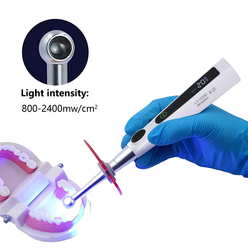 Dental LED Light Cure Lamp Cordless 1 Second Fast Curing Light 4 Modes