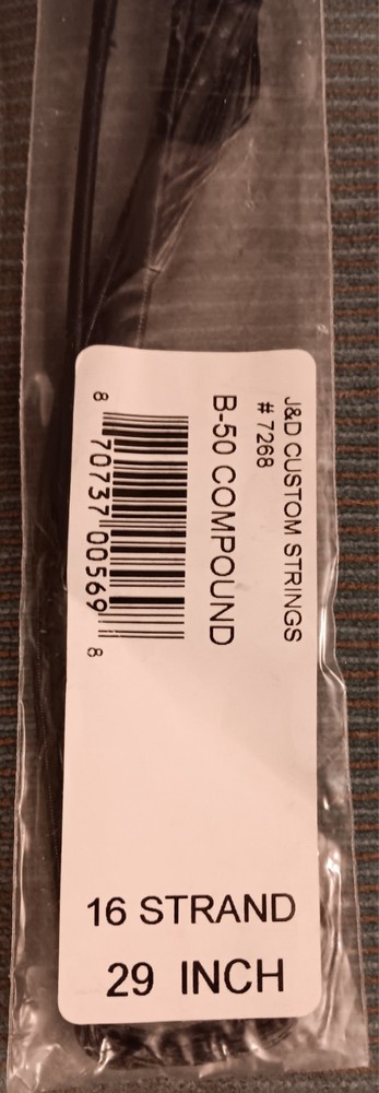 New J & D Custom Bowstring #7268 B-50 Compound Cables 29" Length 16 Strand!