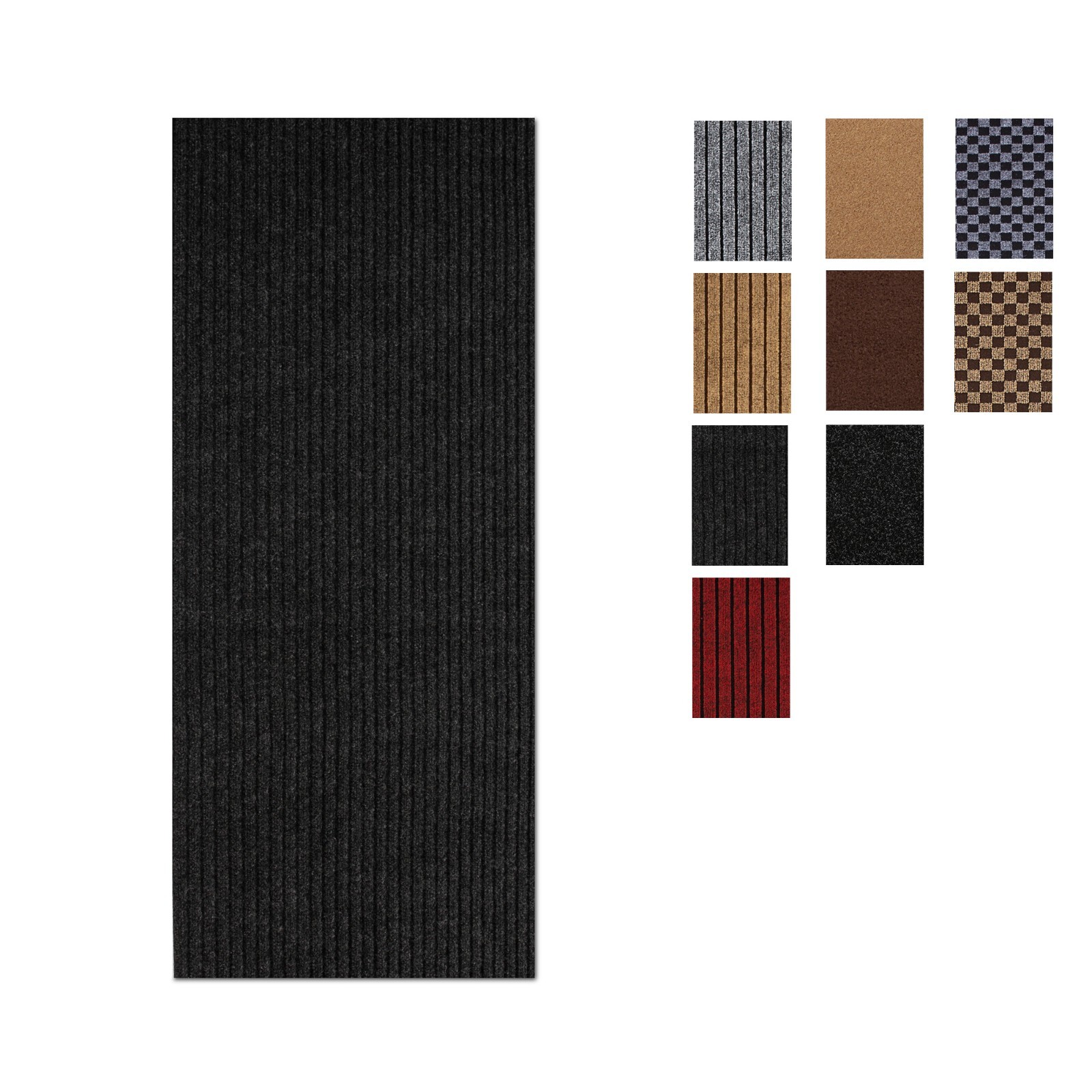 Runner Rug 2 x 6, 3 x 10 ft Hallway Non Slip Rubber Rugs for Kitchen Carpet