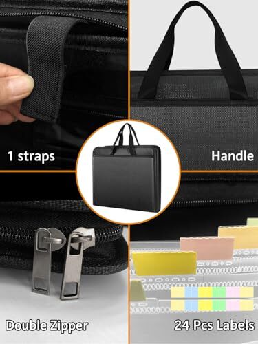 Important Document Organizer Folio Accordion File Organizer Fireproof