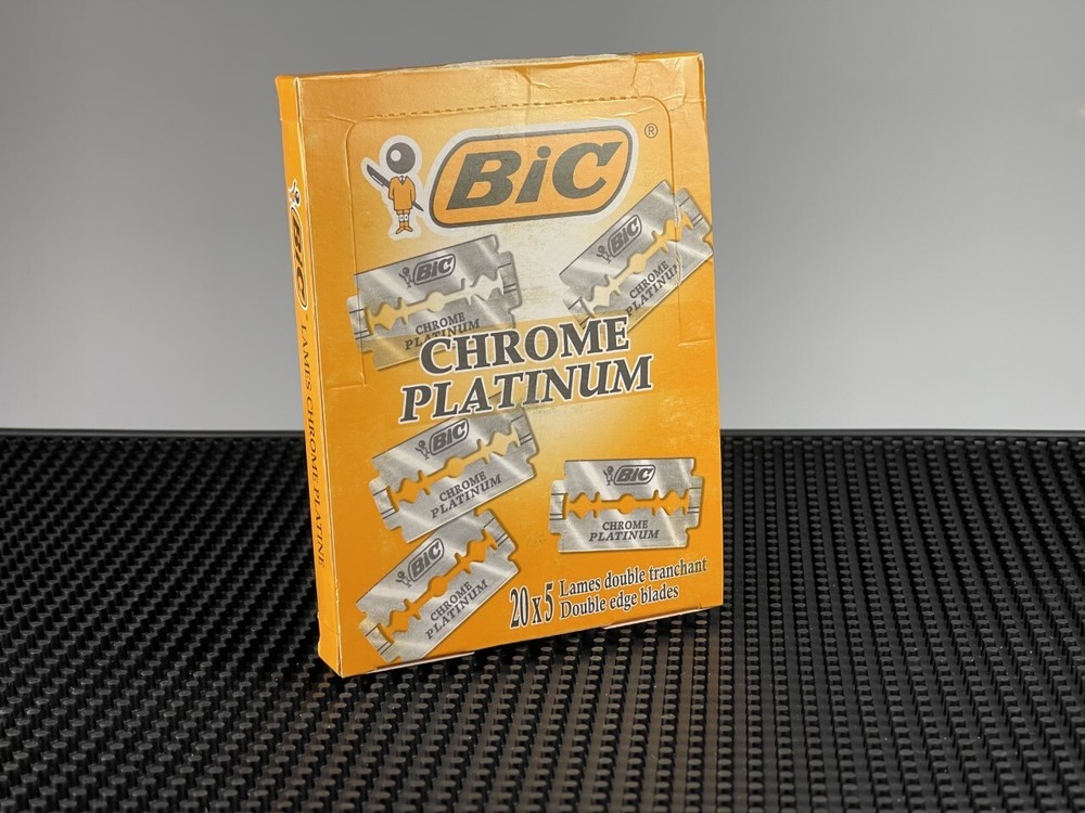 100 BIC Chrome double edge razor blades