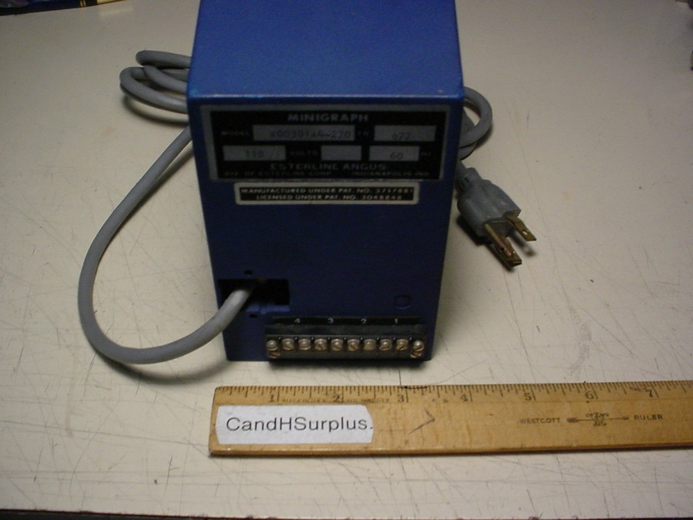 Esterline Angus E-00301A4-270 chart recorder
