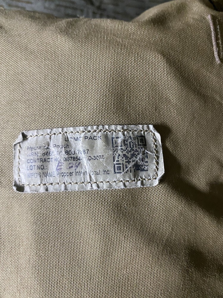 2 Pack - Hydration Pouch GI USMC FILBE 100oz. MOLLE - Used, Good