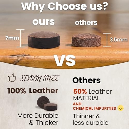 Billiard CUE Tips 13MM BROWN