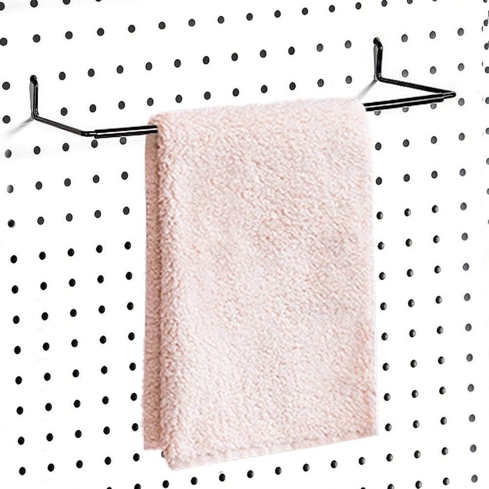 2 Pack Pegboard Paper Towel Holder Extendable Roller Hook for Garage & Workshop