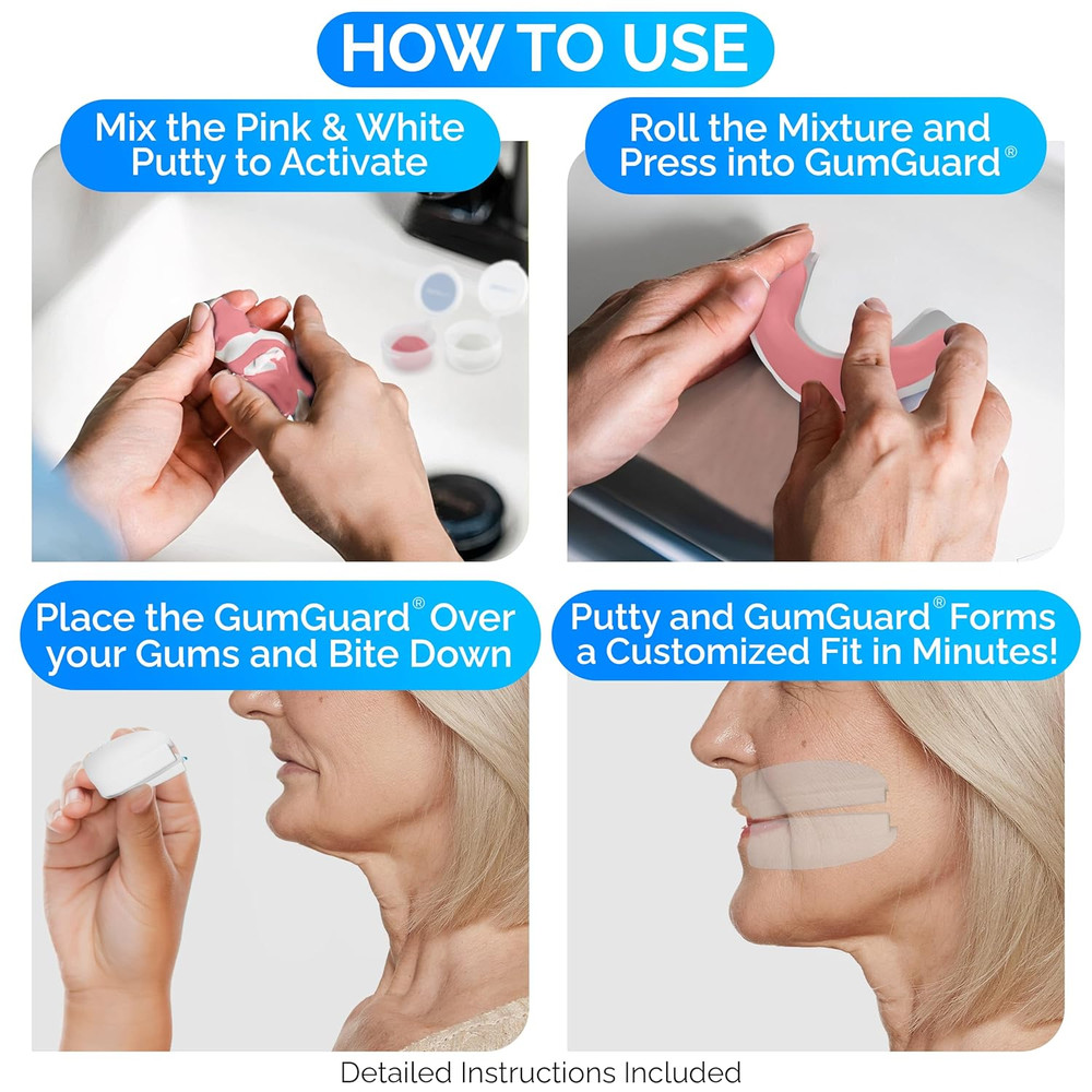 Denture Putty Pack Reline Set - Versatile, Fast Self-Curing - for Custom Fit & C