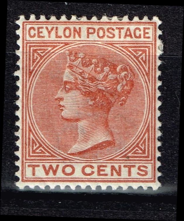 Ceylon Scott 85, MH OG, Signed