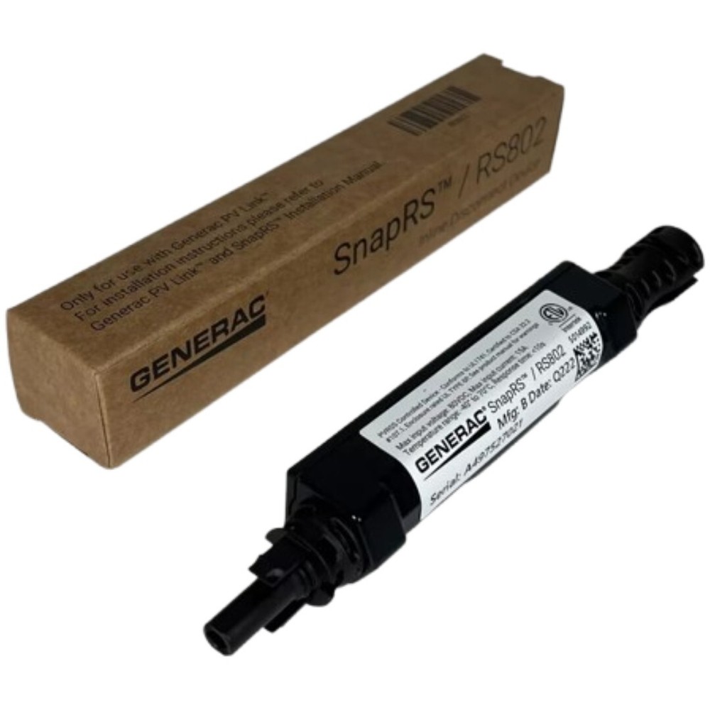RS802 SnapRS Gen 2 Inline PV Disconnect Device for Rapid Shutdown – Single Unit