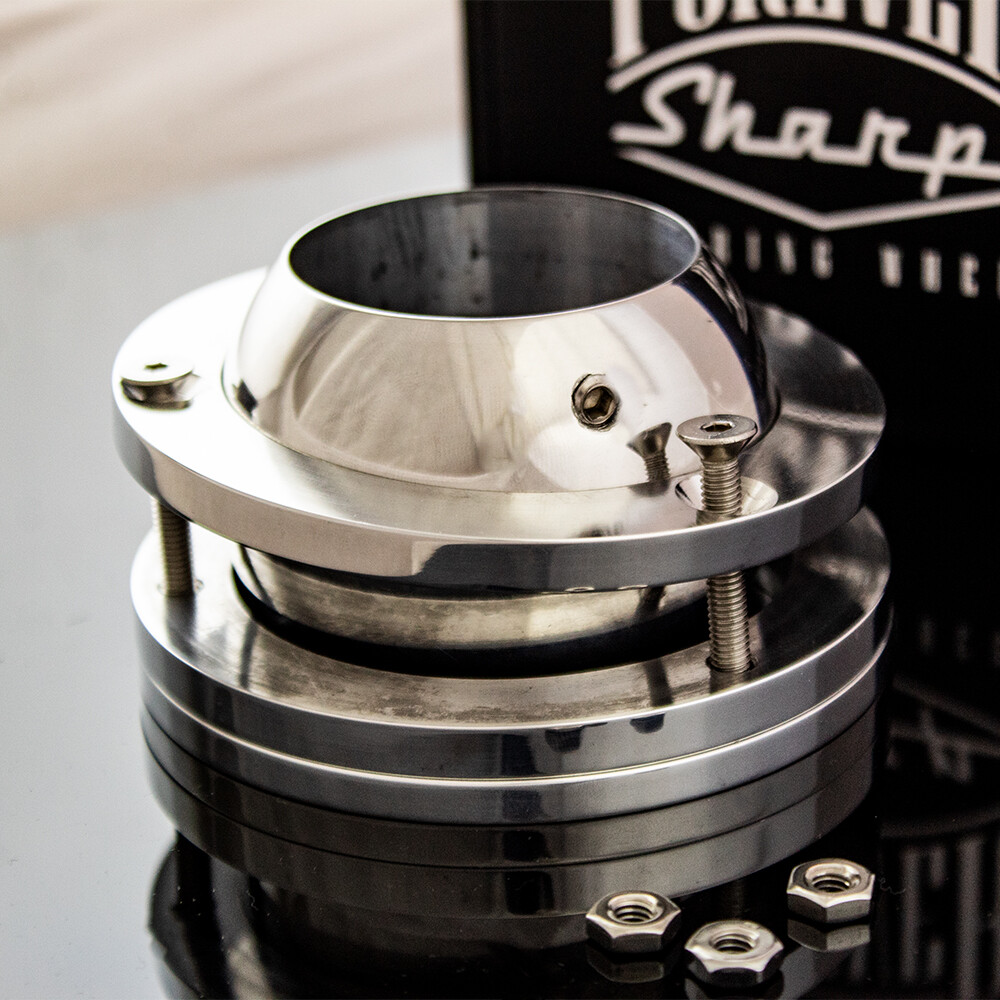 Billet Aluminum Steering Column Swivel Floor Mount for 2" Columns SBC BBC 350