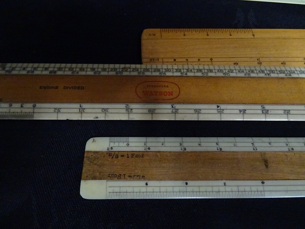 Architecture/Engineering Technical Drafting Vintage Drawing board rulers