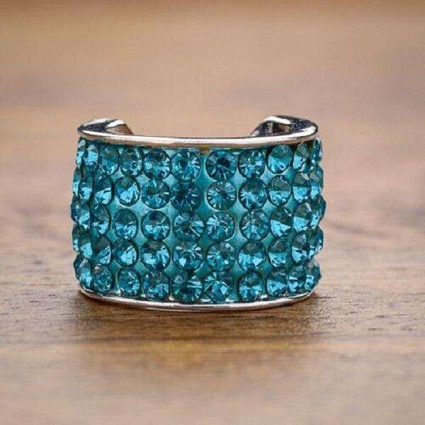 CharMED Stackable Personalize Stethoscope Bling Charm | Aquamarine