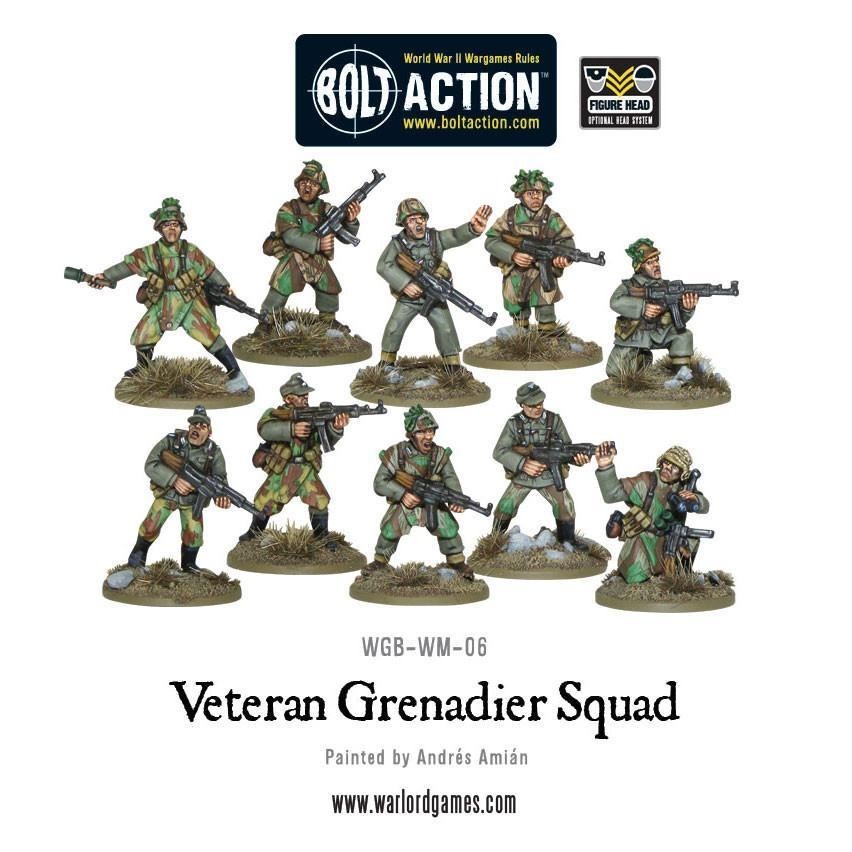 Warlord Games Bolt Action German Veteran Grenadiers Squad