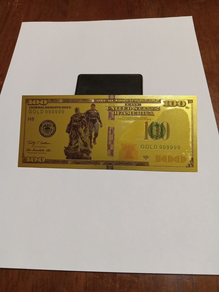 Batman 24k Gold Foil Note