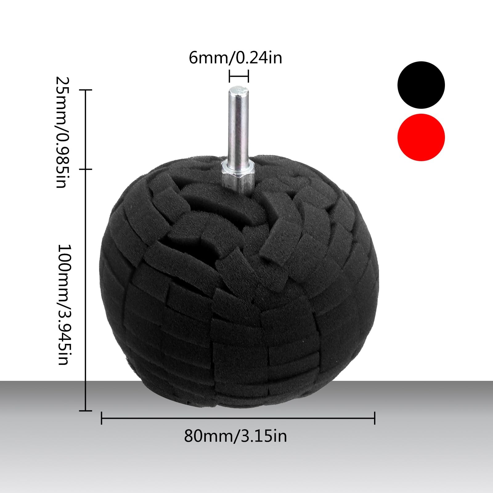 5Pcs Aluminum Polishing Kit Foam Sponge Polishing Balls Wheel Polishing Kit f...