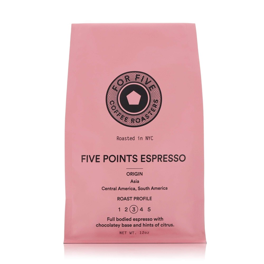 For Five Coffee Roasters - Roasted In NYC - Five Points Espresso Medium Roast