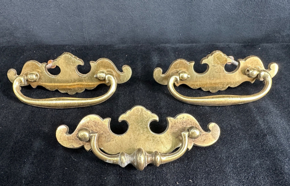 Vintage Hardware Chippendale Bail Drawer Pulls Set of 3 Pulls 4.5" Hardware*
