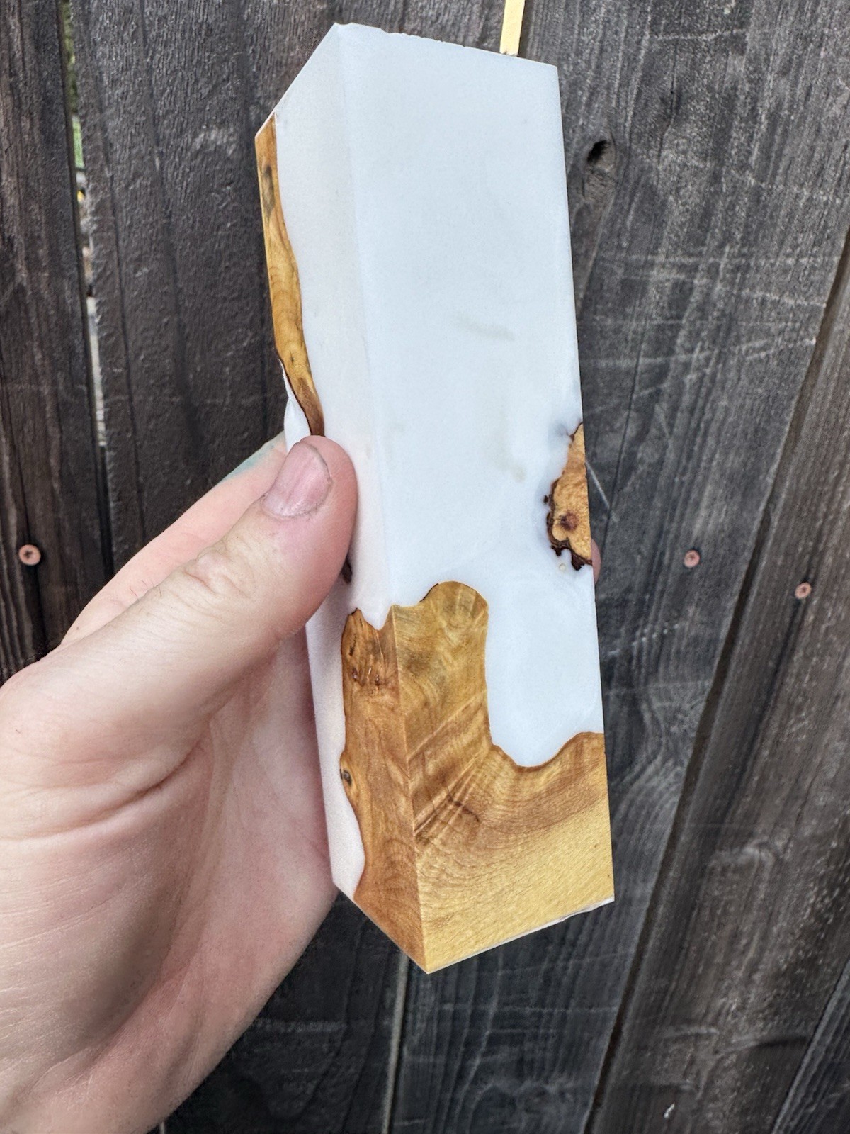 Stabilized Buckeye Burl Hybrid Resin, Duck Call, Knife Scales, Pen Blanks