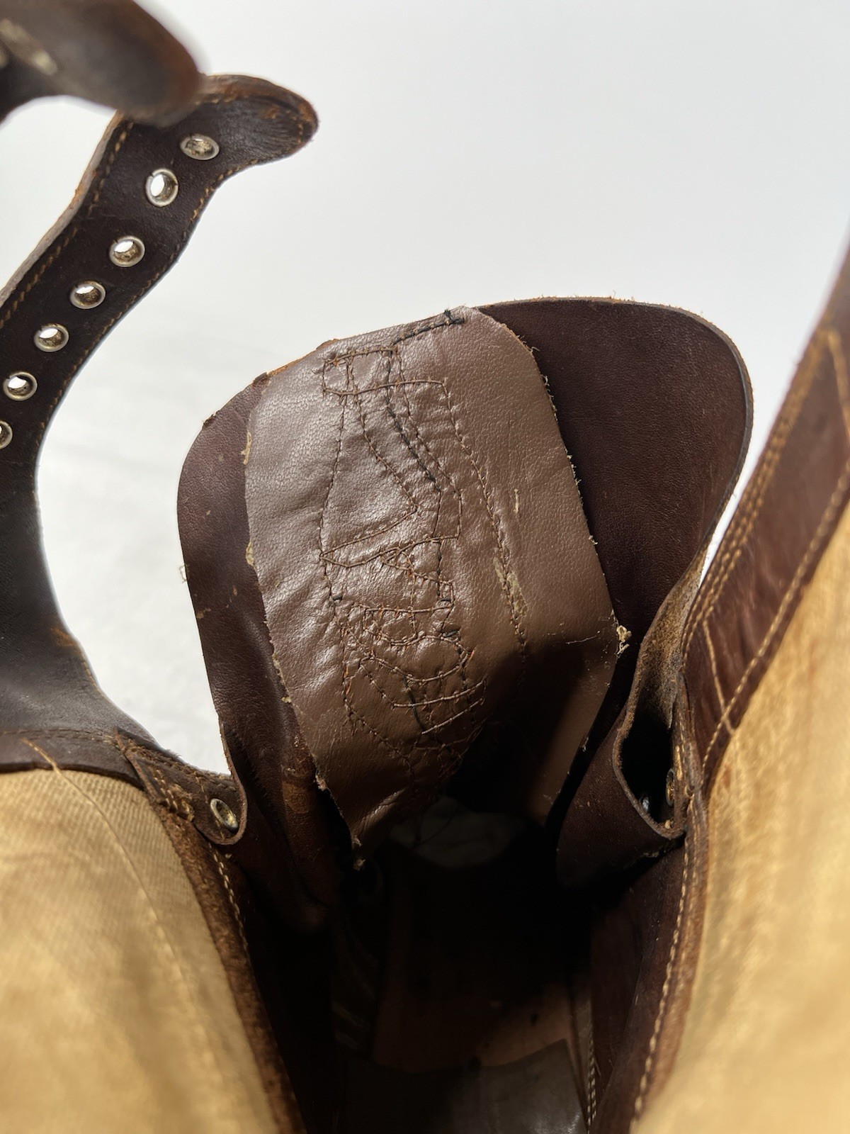 Vtg Wwii US Army Military M-1943 M43 Double Buckle Combat Boots 1940s Mens 10 E