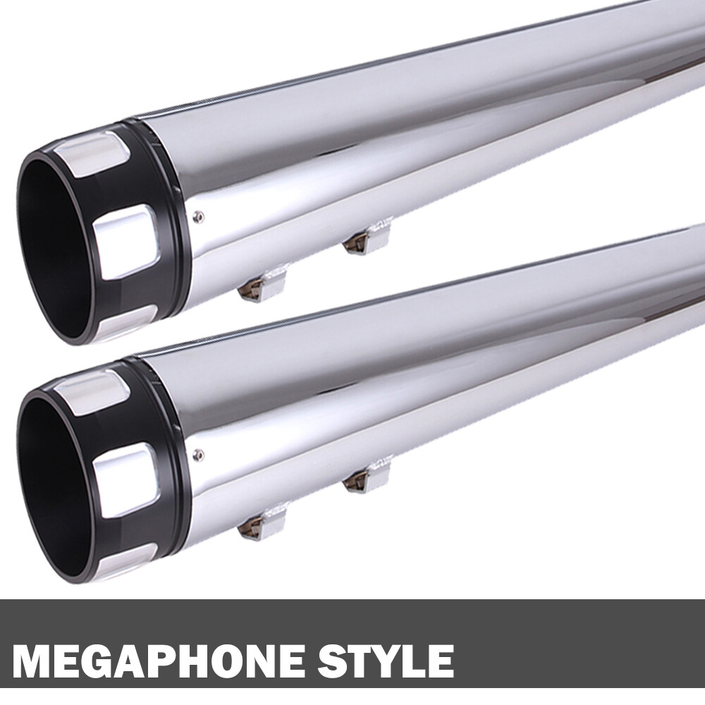 DNA 4" Mufflers Exhaust Pipe For Harley 1995-2016 Road King Street Electra Glide