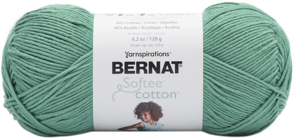 Bernat Softee Cotton Yarn-Pool Green - 161269-69010