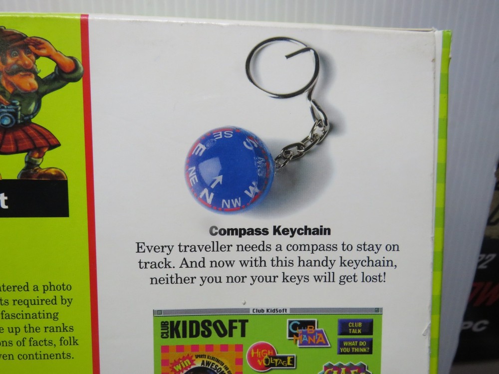 World Geography PC CD Rom Software kit Map Skills Mac Win Camera compass handson