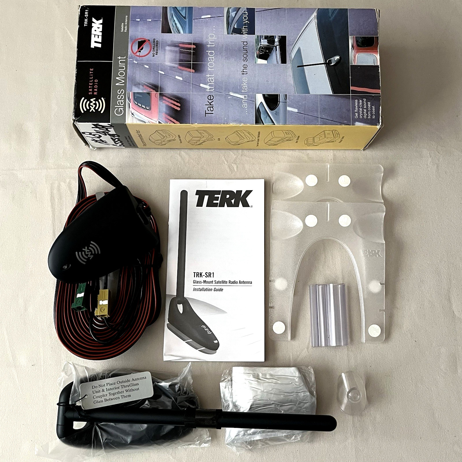 Terk XM Car Glass (ThruGlass) Mount Satellite Radio Antenna TRK-SR1 | Open Box