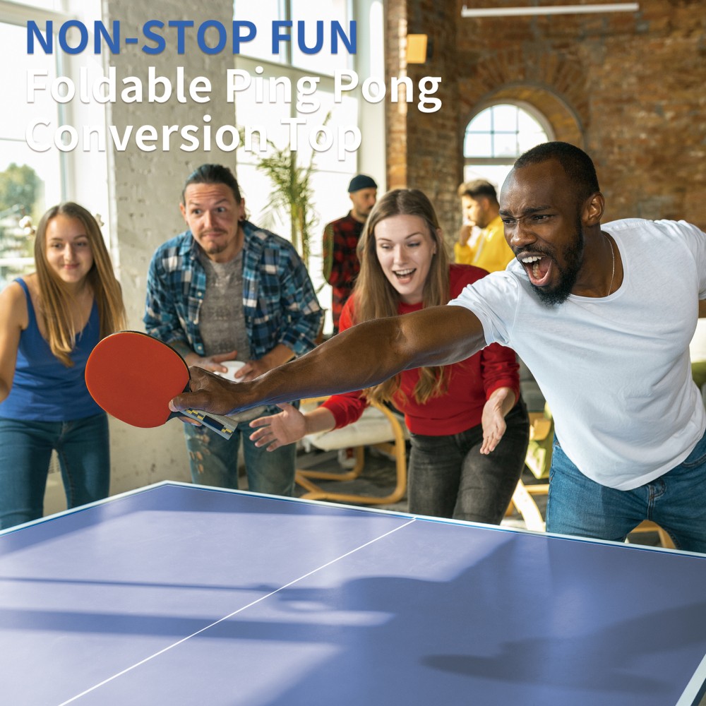 Portable Conversion Ping Pong Net: 9ft Foldable Table Tennis