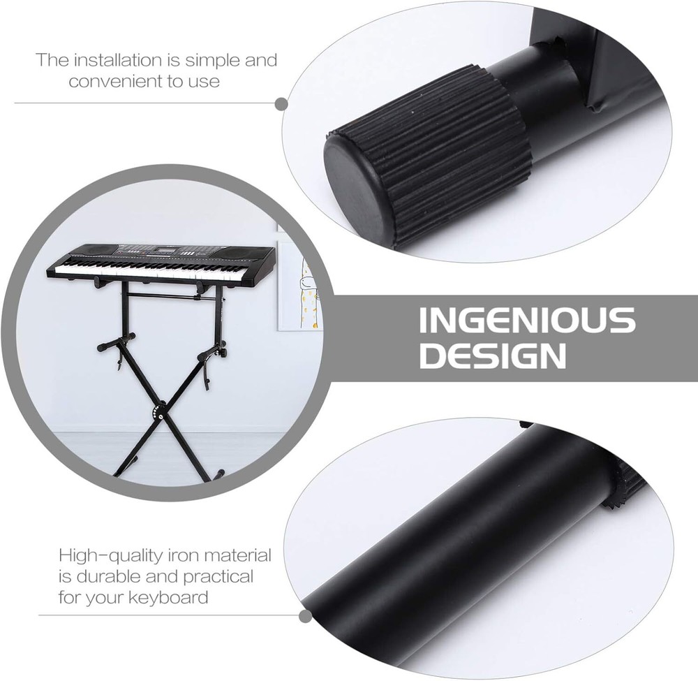 Keyboard Stand Adapter for 2 Tier Adjustable Second Add On Extension