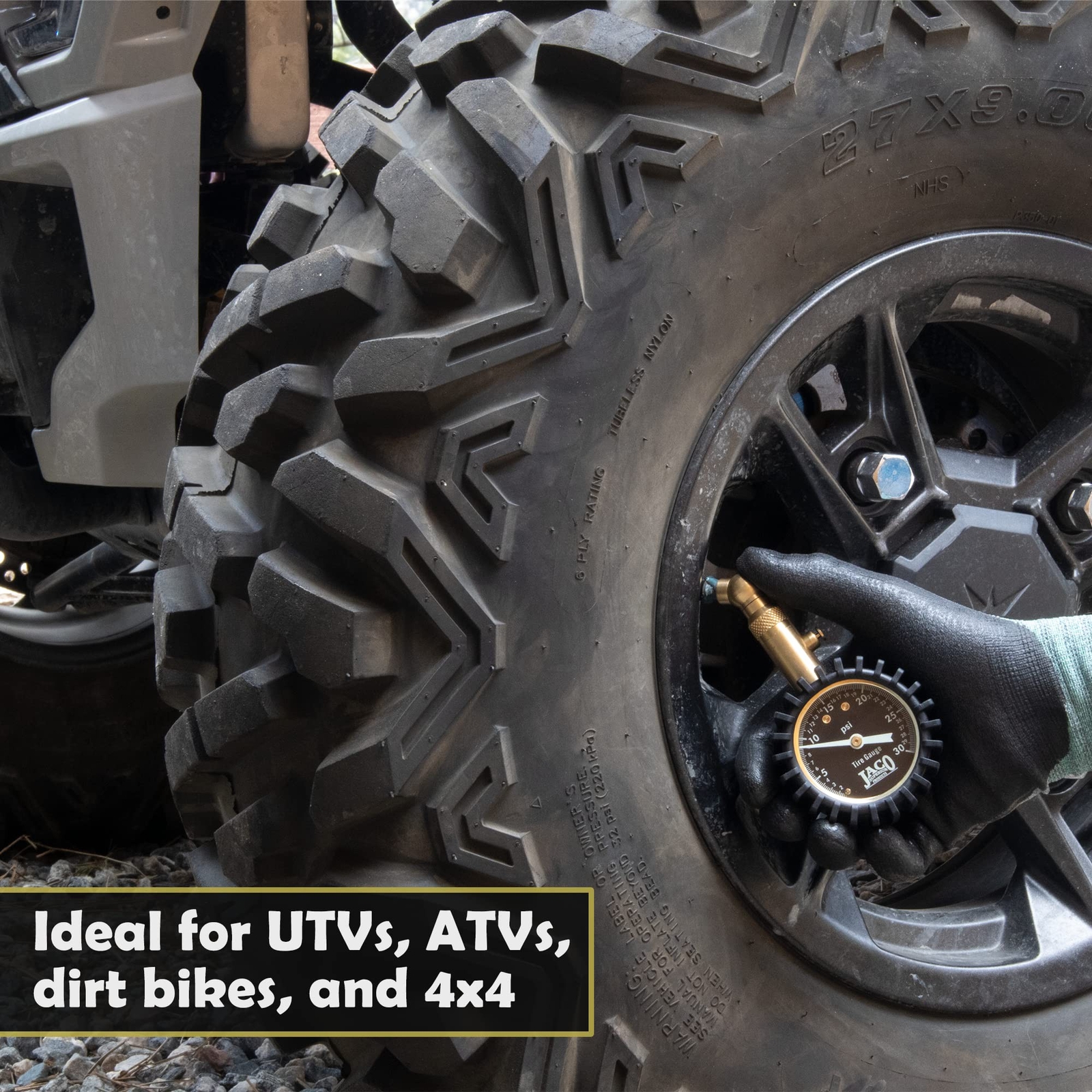 JACO Elite Low Pressure Tire Gauge - 30 PSI