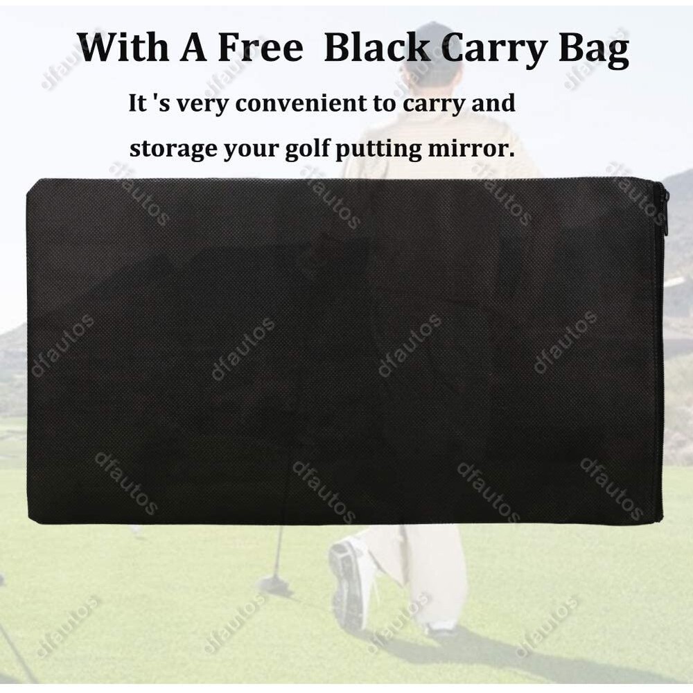 Golf Putting Mirror Training Alignment Aid Swing Trainer Eye Line Practice Tool