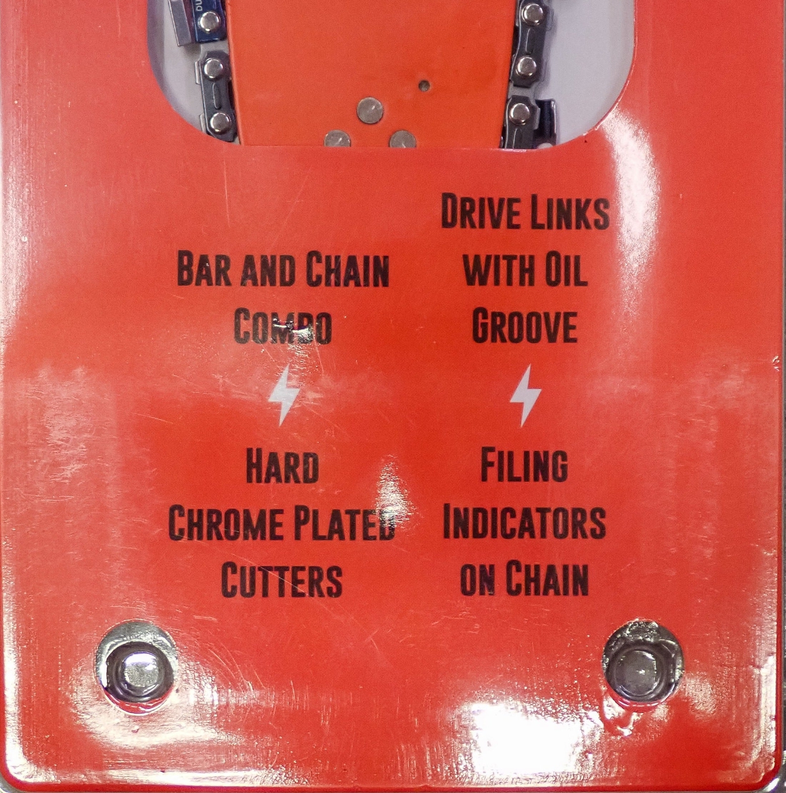 THE DUKE'S BAR AND FULL CHISEL HARD CHROME CHAIN COMBO