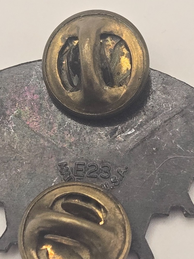 Vintage "Excel All" Army 2nd Support Command, DUI, Pin, E23