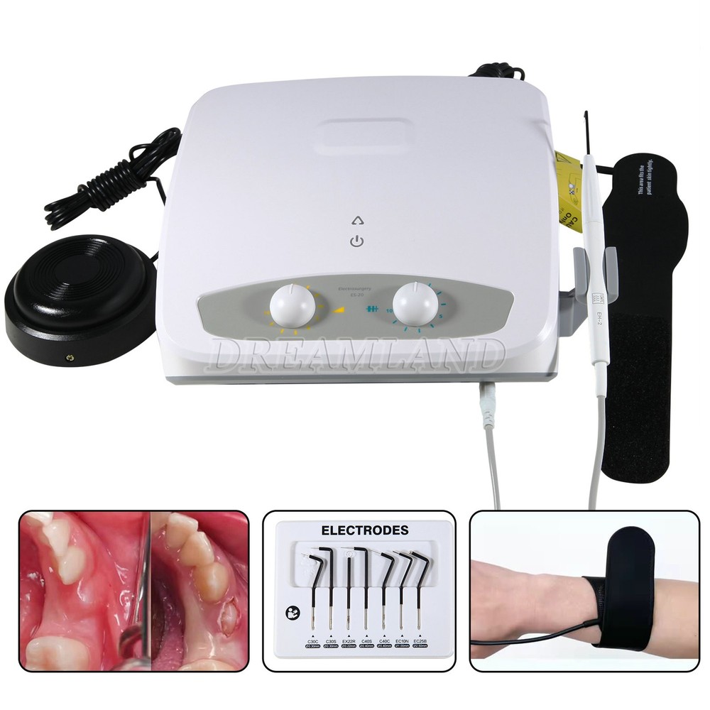 Dent Electro Electrosurgery Unit Machine High Frequency Electric+ 7 Knife Tips