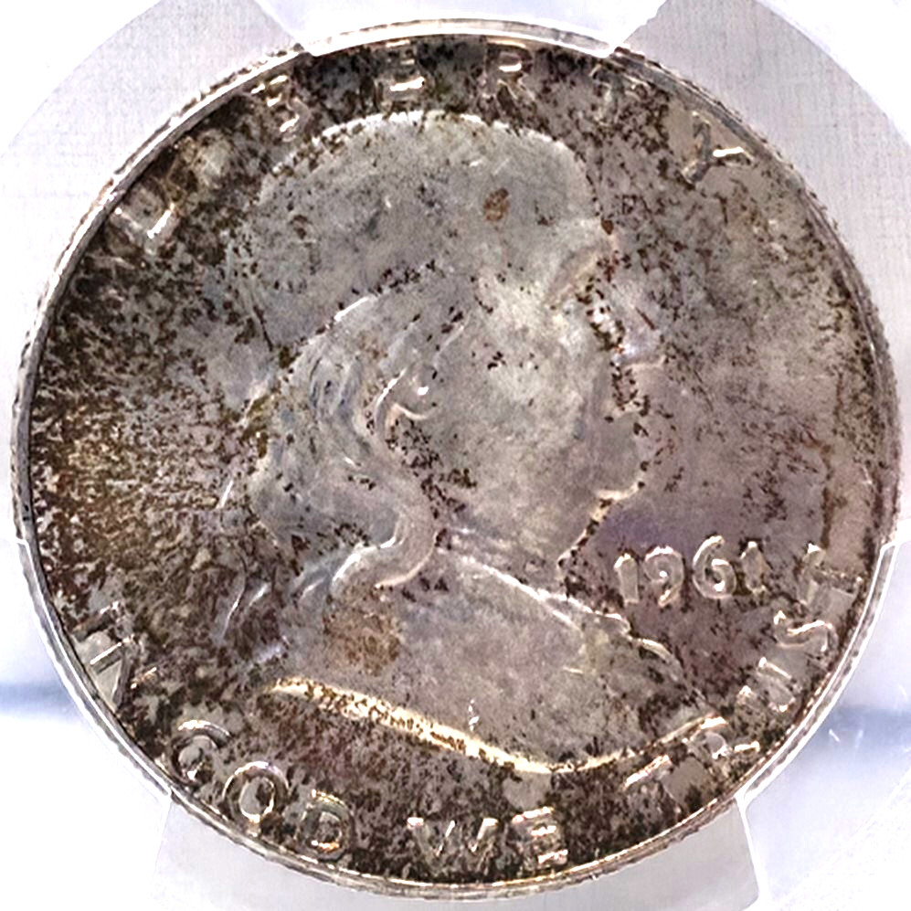 1961-D Franklin Half Dollar, PCGS MS64FBL
