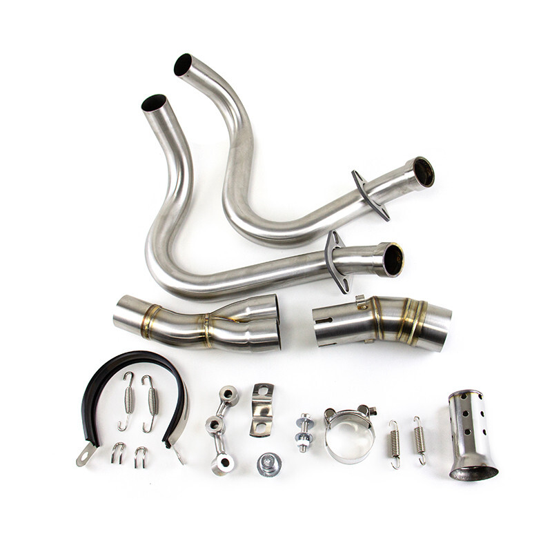 For Kawasaki Ninja 650 Z650 2012-2025 Full System Exhaust Tips Black Header Pipe