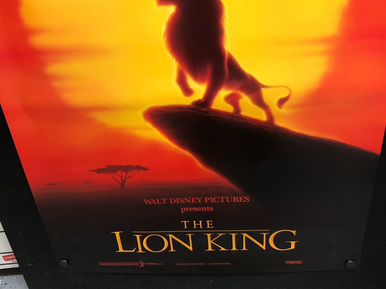 The Lion King Movie Poster 27x40 Style B One Sheet **Rare International Version