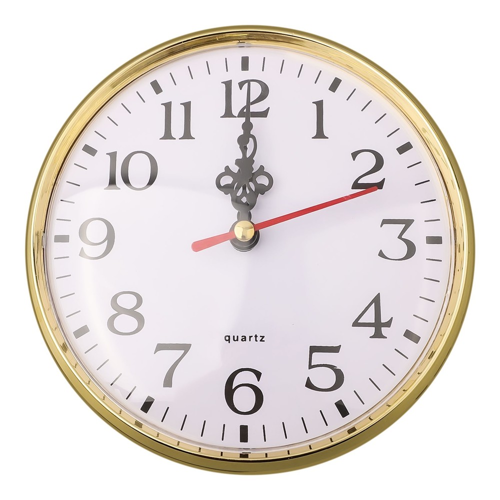 Easy to Read Arabic Numeral Quartz Clock Insert for DIY and Replacement