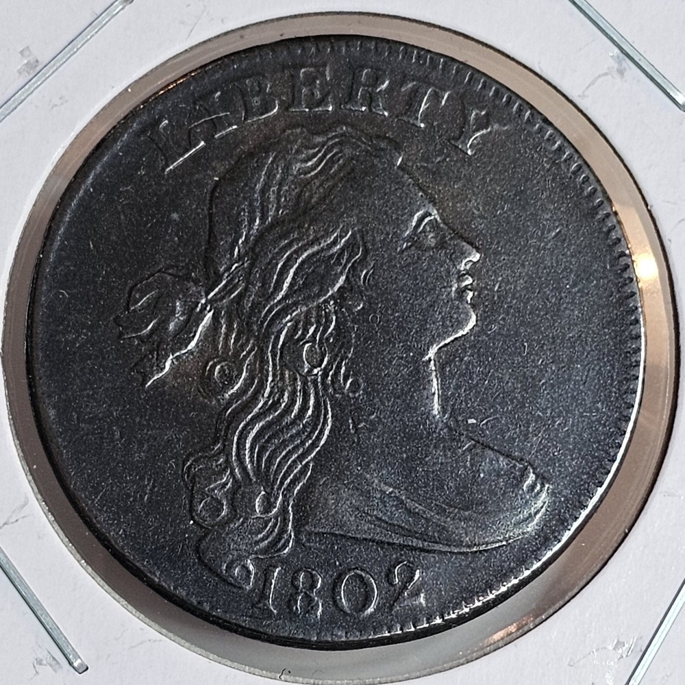 1802, U.S.DRAPED BUST, LARGE CENT