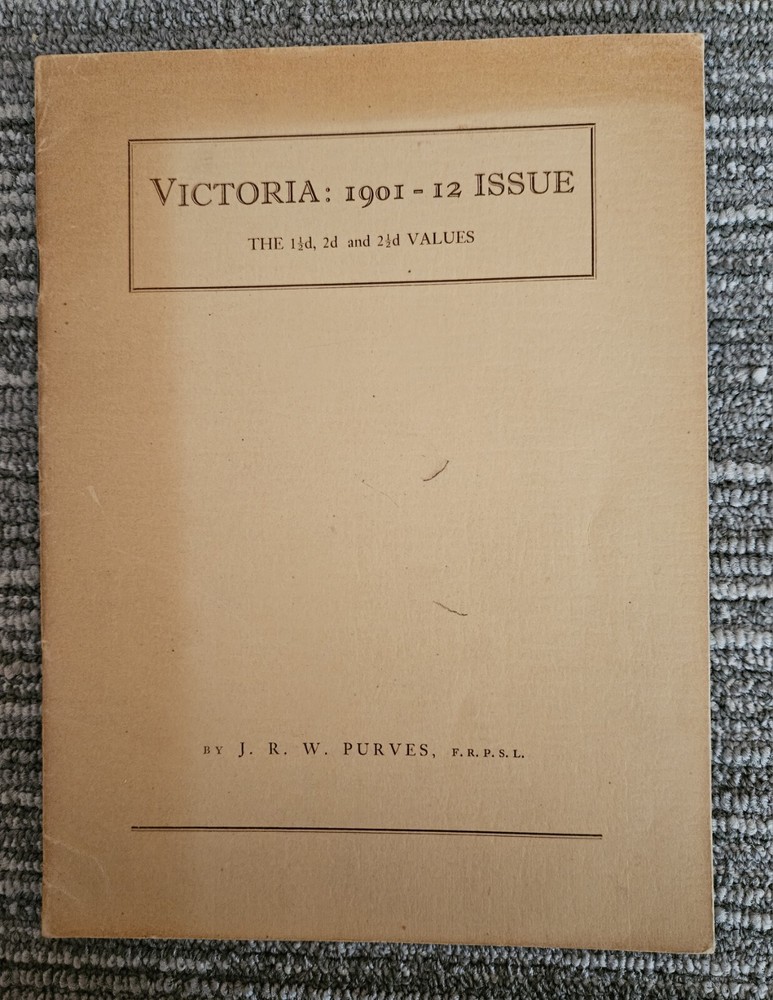 Victoria: 1901-12 Issue: The 1 1/2d, 2d, and 2 1/2d Values (1954 booklet)