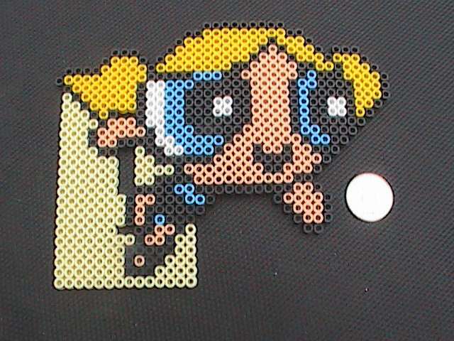Blossom Perler Bead Light Switch Cover