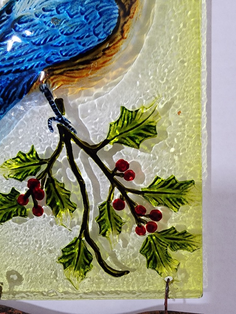 Blue Jay On Branch Sun Catcher