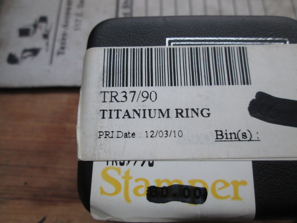 Harley Davidson Stamper Antiqued Brushed Titanium Ring TR37