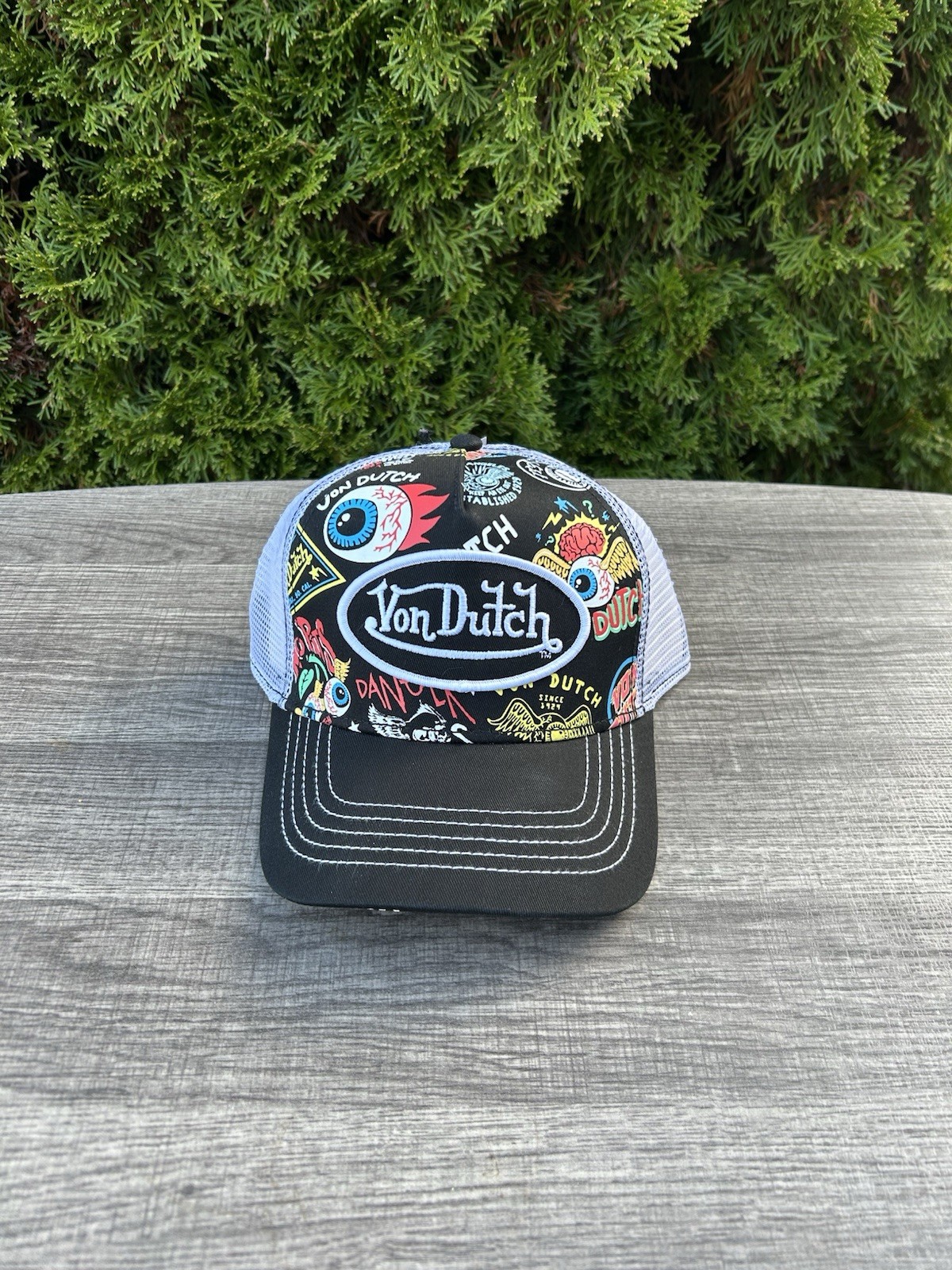 Von Dutch Jax Black   Trucker Cap  🧢🔥